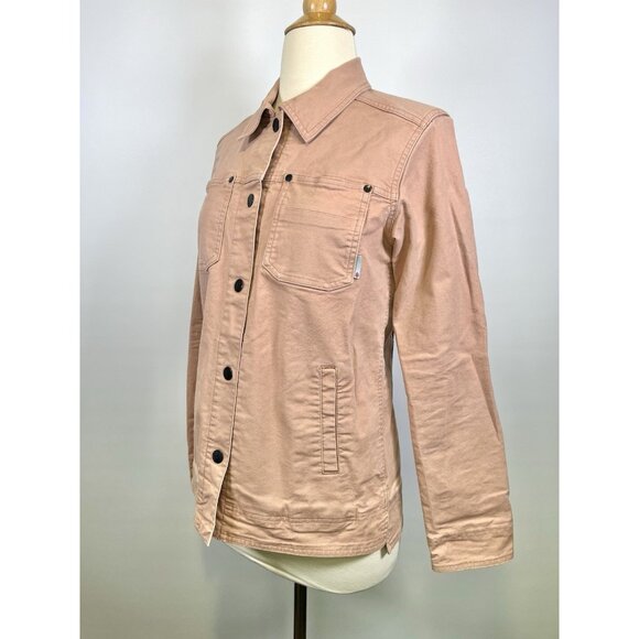 Stio Jackets & Blazers - Stio Ralston Denim Jacket Women Small Pink Snap Button Organic Cotton Outdoor